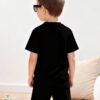 Children's Cartoon Print T-Shirt Outfit