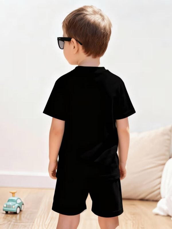 Children's Cartoon Print T-Shirt Outfit