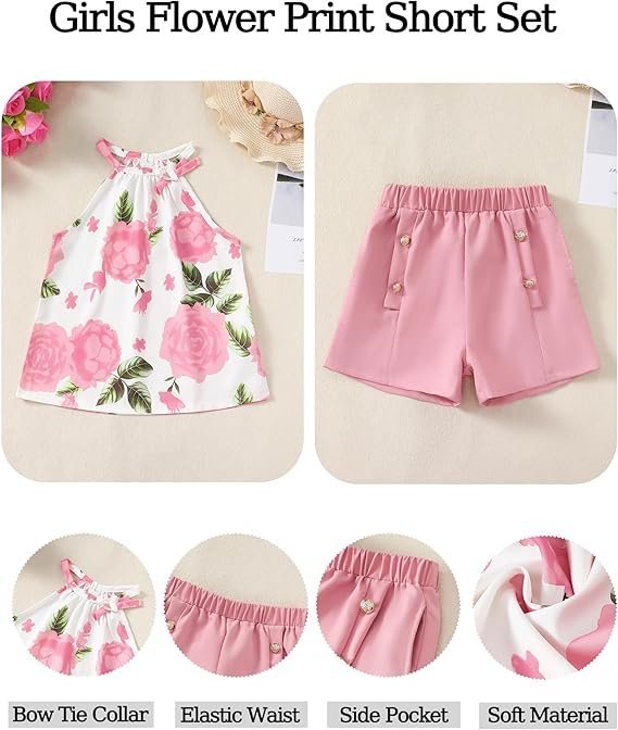 Pink Rose Short Set