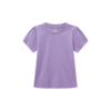 Purple Round Collar Tee