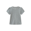 Grey Round Collar Tee