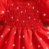 Adorable Puff Sleeve Dress Set