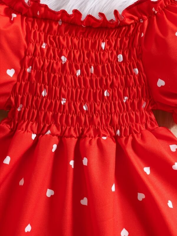 Adorable Puff Sleeve Dress Set