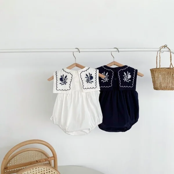 Baby Floral Embroidered Romper