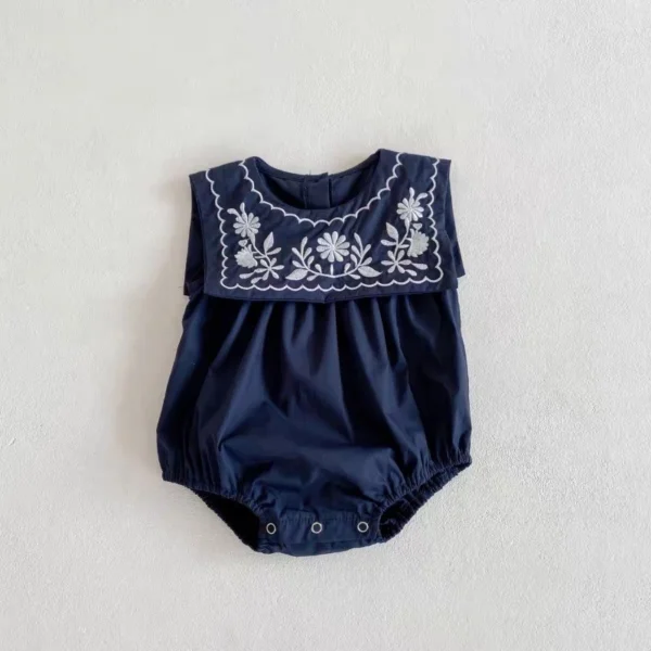 Baby Floral Embroidered Romper