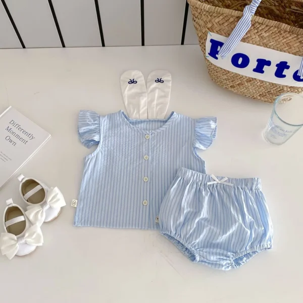 Baby Rabbit Ears Top & Shorts Outfit