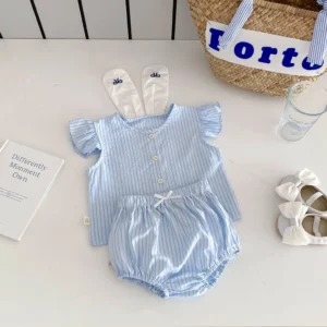 Baby Rabbit Ears Top & Shorts Outfit