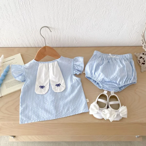 Baby Rabbit Ears Top & Shorts Outfit