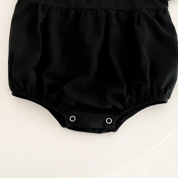 Baby Peter Pan Collar Puff Sleeve Romper