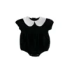 Baby Peter Pan Collar Puff Sleeve Romper
