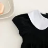 Baby Peter Pan Collar Puff Sleeve Romper